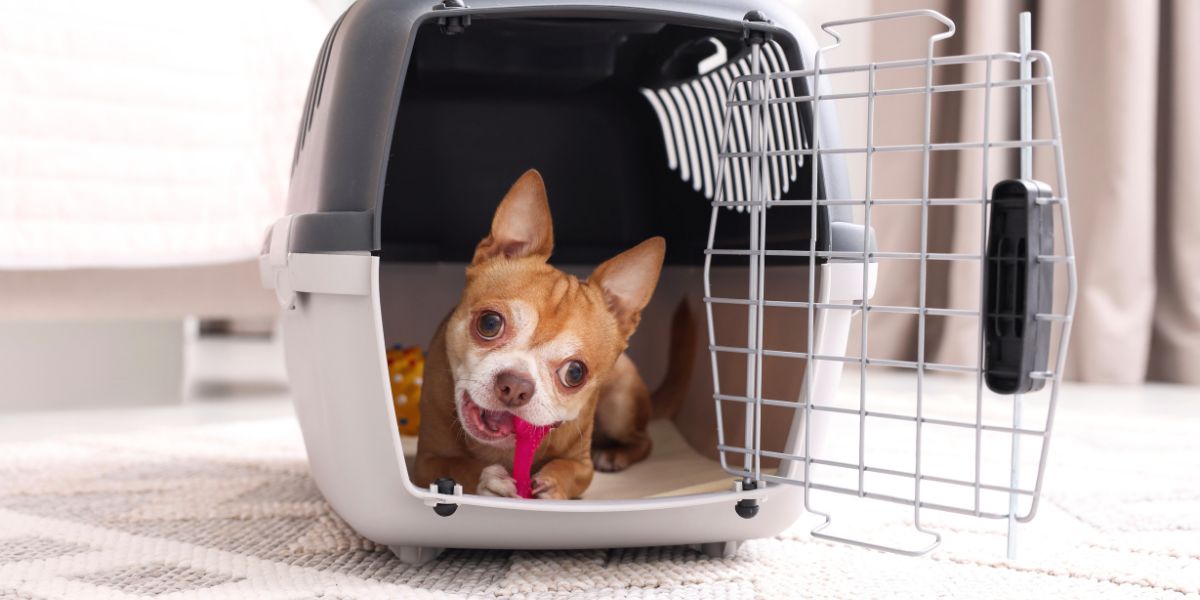 "Caixa de Transporte para Cães: Segurança e Conforto"